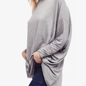 New FREE PEOPLE TURTLENECK GRAY